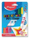 Maped Maped - Fixy ColorPeps Duo Stamp oboustrann 8 ks