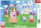 TREFL Puzzle Prastko Peppa: V zbavnm parku/15 dlk