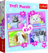TREFL Puzzle Hrav koata 4v1 (35,48,54,70 dlk)