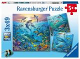 Ravensburger Ravensburger Puzzle - Pod vodou 3 x 49 dlk