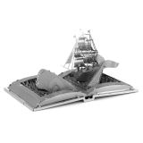 Metal Earth Metal Earth 3D kovov model Moby Dick Book Sculpture