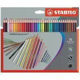 Stabilo Pastelky STABILO aquacolor, sada 36 ks v kartonovm pouzdru Prmium