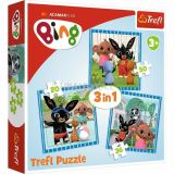 TREFL Puzzle Bing / Zbava s pteli 3v1 (20,36,50 dlk)