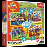 TREFL Puzzle Pornk Sam / Rdi pomeme 4v1 (12,15,20,24 dlk)