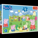 TREFL Puzzle Prastko Peppa / Vesel den MAXI, 15 dlk