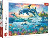 TREFL Puzzle: Rodina delfn 1500 dlk