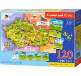 SMT Creatoys Puzzle mapa esk republika 120 dlk + 14x kvz