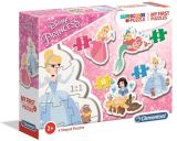 CLEMENTONI Clementoni Puzzle Princezny 4v1/3+6+9+12 dlk