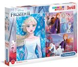 CLEMENTONI Clementoni Puzzle Supercolor - Frozen II / 3 x 48 dlk