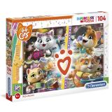 CLEMENTONI Clementoni Puzzle - 44 Cats 104 dlk