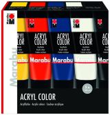 Marabu Marabu Sada akrylovch barev - zkladn odstny 5 x 100ml
