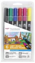 Tombow Tombow Oboustrann ttcov fix ABT - Primary colours 6 ks