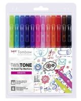 Tombow Tombow Sada oboustrannch fix TwinTone - Brights