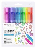 Tombow Tombow Sada oboustrannch fix TwinTone - Rainbow