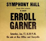 Garner Erroll Symphony Hall Concert