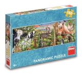 Dino Puzzle Farma Panoramic 150 dlk