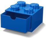 LEGO lon box LEGO stoln 4 se zsuvkou - modr