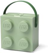 LEGO Svainov box LEGO s rukojet - army zelen