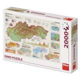 Dino Puzzle mapa Slovenska 2000 dlk