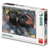 Dino Puzzle tata v kufru 500 dlk