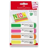 Faber-Castell Faber - Castel Popisovae na textil neonov 4 ks