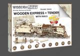 Wooden City Wooden City Puzzle 3D Vlak + vagon, dřevěné