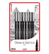 Uni Uni Pin Sada liner - Draw and Sketch 8 ks