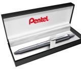 Pentel Pero gelov Pentel EnerGel BL407 - stbrn 0,7mm v drkov krabice