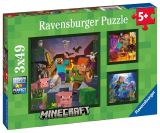 Ravensburger Ravensburger Puzzle - Minecraft Biomes 3x49 dlk