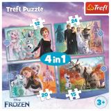 TREFL Puzzle Ledov krlovstv - ڞasn svt 4v1 (12,15,20,24 dlk)