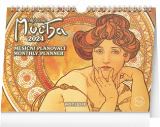  Stoln kalendr Alfons Mucha 2024