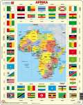 Larsen Puzzle MAXI - Mapa Afriky + vlajky/70 dlk