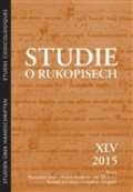 Masarykv stav AV R Studie o rukopisech XLV/2015