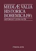 Historick stav AV R, v.v.i. Mediaevalia Historica Bohemica 19/1