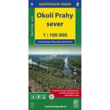 Kartografie Praha 1:100T ( 8)-Okol Prahy-sever (turistick mapa)