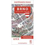 Kartografie Praha Brno - Historick centrum/Kreslen pln msta