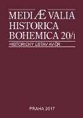 Historick stav AV R, v.v.i. Mediaevalia Historica Bohemica 20/1