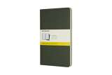 Moleskine Moleskine: Sešity 3 ks čtverečkované zelené L