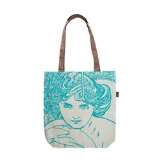 Presco Group Plátěná taška Alfons Mucha – Emerald, Fresh Collection