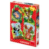 Dino Krtek a kamardi: puzzle 4x12 dlk