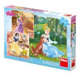 Dino Disney Princezny - Voln odpoledne: puzzle 3x55 dlk