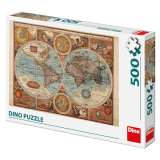 Dino Mapa svta historick: puzzle 500 dlk