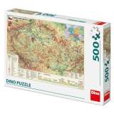 Dino Mapa esk republiky: puzzle 500 dlk