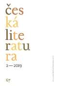 Ústav pro českou literaturu AV Česká literatura 2/2019