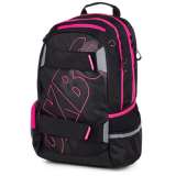 OXYBAG Studentsk batoh OXY Sport BLACK LINE pink