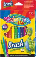 Colorino Brush fixy - dlouh ttcov hrot 10 barev