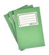 BOBO BLOK Passbook ZELEN (sada 3 ks), 14x9cm, 24 list