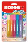 Kores Kores Glitter glue pastel 5 x 10,5 ml