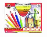  Koh-i-noor souprava trojhranch JUMBO pastelek 24 ks