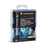 Chameleon Set Chameleon Color Tops, 5ks - modr tny